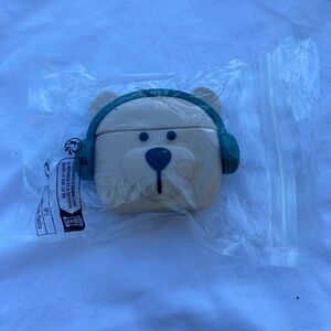 Brown Bear with Green Headphones (Airpod Gen 1/2/3 and Airpod Pro Gen 1/2) case